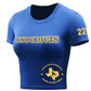 Knockouts Ladies Performance Crop Tee Royal Blue