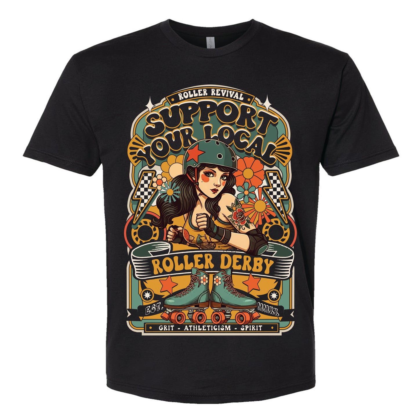 Support Local Roller Derby Unisex T-Shirt