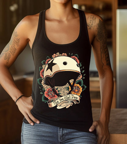 This Too Shall Pass Roller Derby Racerback Tank