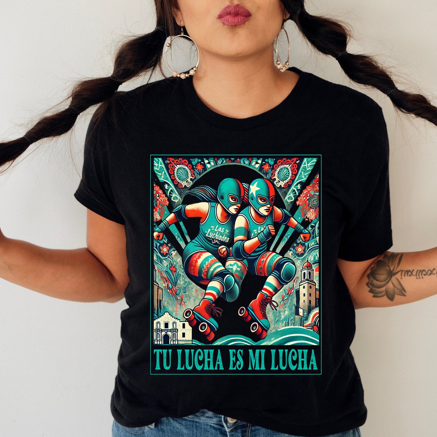 Tu Lucha Roller Derby Short-Sleeve Unisex T-Shirt